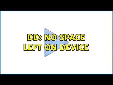 DD: No Space Left On Device (2 Solutions!!)