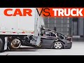 CAR VS TRUCK | CRASH TEST | TRAILER UNDERRIDE TESTING