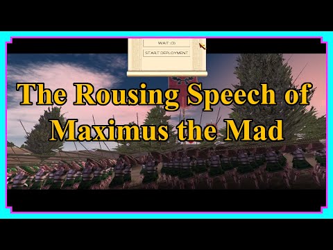 Maximus The Mad's Rousing Speech | Rome Total War #Shorts