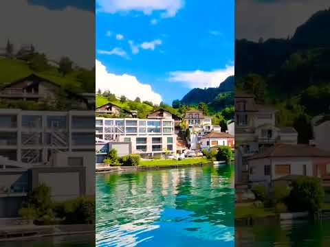 Amazing beauty of #switzerland #nature #mountains #river #rabab #relaxingsounds