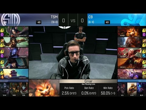 Bjergsen vs Jensen - TSM vs C9 Game 1 -  Mid Lane Matchup  - NA LCS Summer 2016 W6D1