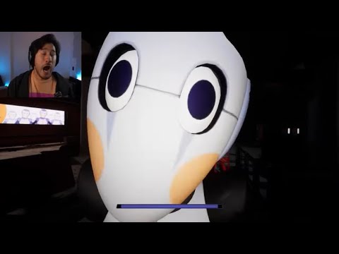 Markiplier getting jumpscared by Security Bots compilation