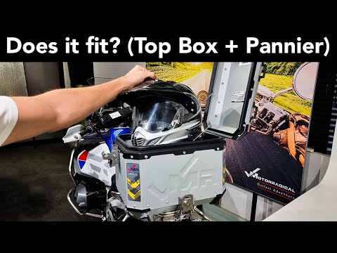 Test Fitting Kit in Motorradical Top Box + Panniers