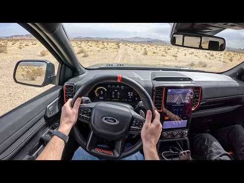 2024 Ford Ranger Raptor - POV Test Drive & Desert Off Road (Binaural Audio)