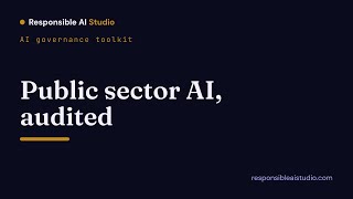 AI governance: bias audits for public sector AI