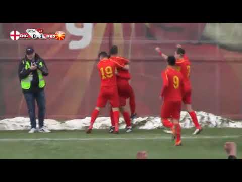 U19 - MACEDONIA - England 2-0 (Goal Dimitar Mitrovski)