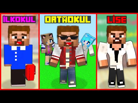 ARDA'S LIFE | PRIMARY - MIDDLE SCHOOL - HIGH SCHOOL 😱 - Minecraft