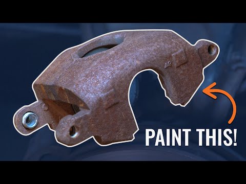 How to Paint Rusty Brake Calipers On The Car! - 1985 C10 Project