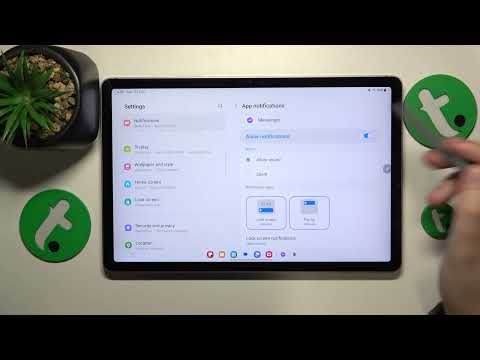 How to Turn Off the Messenger App Notifications on SAMSUNG Galaxy Tab S9 Fe