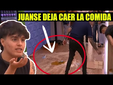 "GRAVE ERROR" Juanse deja caer la comida / la casa de los famosos colombia 2026