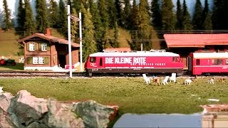 preview picture of video 'Die Albula Bahn der Rhätischen Bahn in H0m'