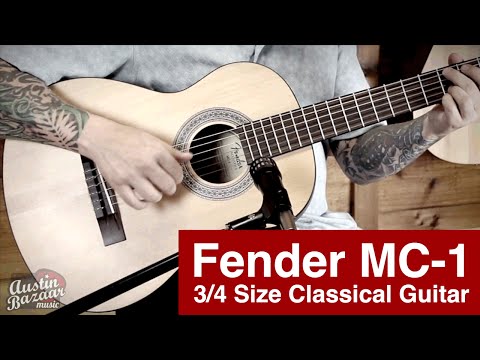 Fender MC-1 Nylon String 3/4 Size Classical Guitar Demo