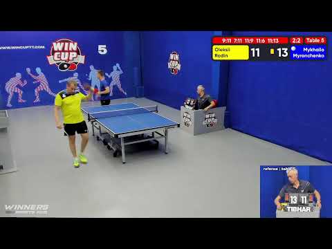 02:30  Родин Алексей 2-3  Миронченко Михаил  стол 5  ЮГ-6  14.06.22