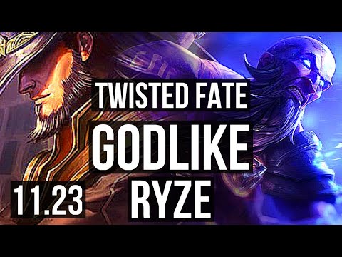 TF vs RYZE (MID) | 8/2/11, 1.1M mastery, Godlike, 400+ games | EUW Master | 11.23