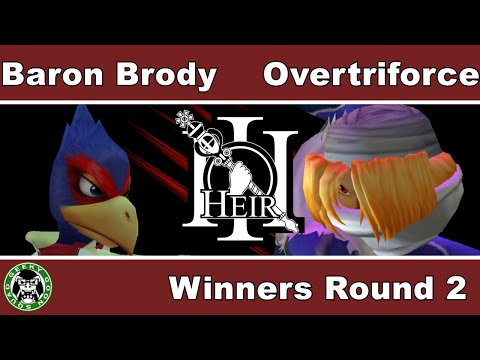Heir 3 - Baron Brody (Falco) Vs. Overtriforce (Sheik) - Winners Round 2 - Melee Singles