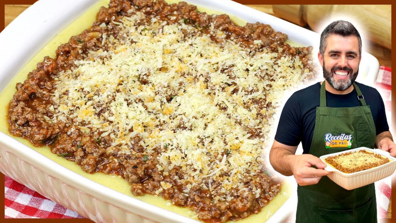 POLENTA COM CARNE MOÍDA I Receitas de Pai