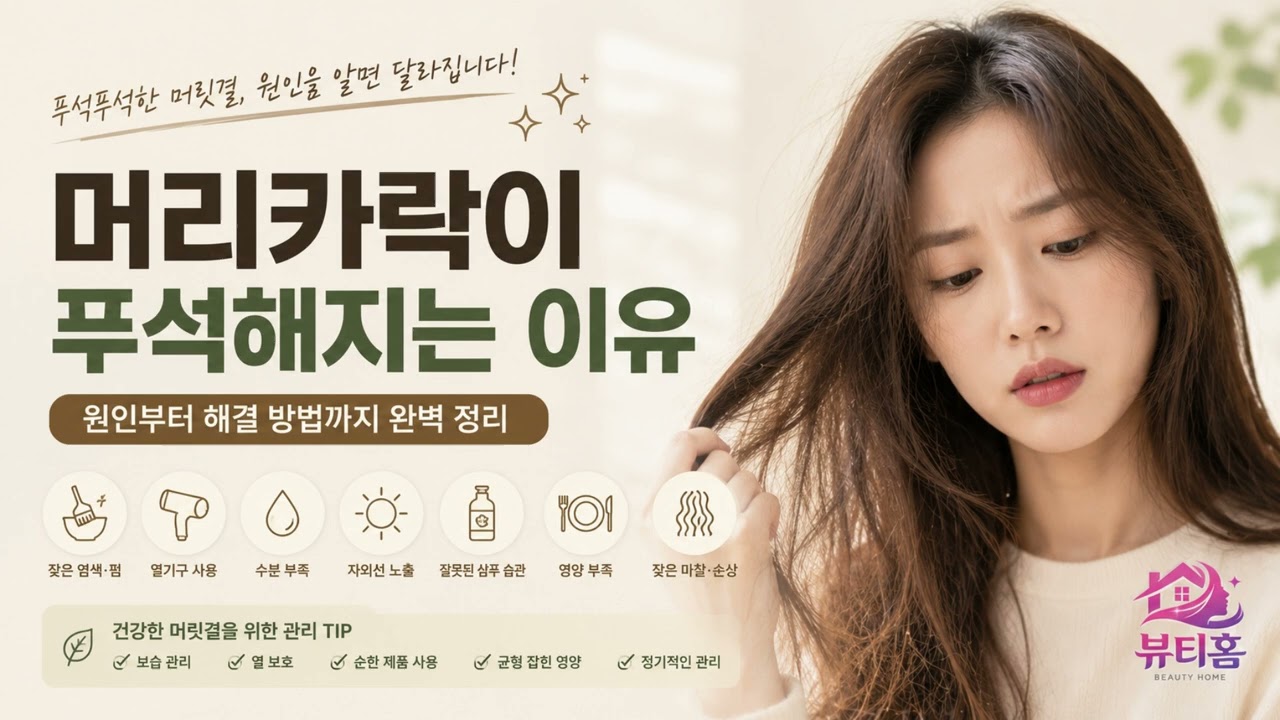 머리카락이 푸석해지는 이유
