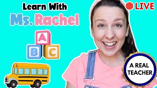🔴 Wheels on the Bus - Nursery Rhymes & Kids Songs - Toddler Learning Video - Ms Rachel