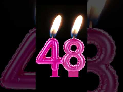 🔥 Birthday Candle - 48 years old.