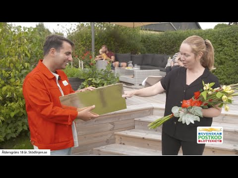 Daniel Paris besöker vinnare i mysiga Älmhult - Postkodlotteriet
