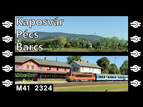 Vonatozás: Kaposvár, Pécs, Barcs + Barcs - Pécs remot csörgővel 2021.09.25