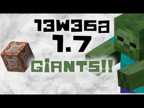 Failboat - Minecraft 1.7 Snapshot 13w36a - Giants and Summoning Command