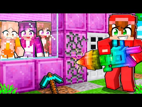 7 Formas de Entrar en la BASE SECRETA de LAS CHICAS en Minecraft!
