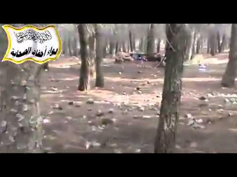 استهداف حاجز لقوات النظام بقذائف الهاون من قبل لواء أحفاد الصحابة في بسنقول في محافظة إدلب