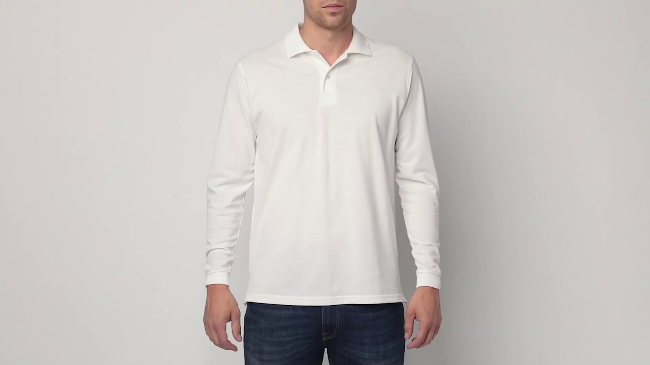 R569L Classic Cotton Polo longsleeve