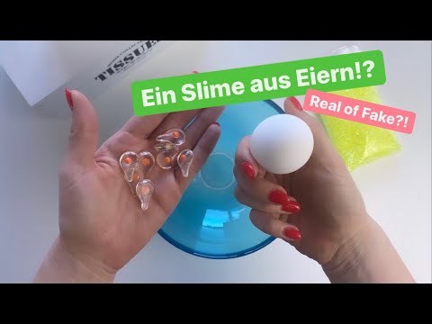 SlimeTini: Slime aus Eiern, Essig und Salz! 😵 Geht das?! Real of Fake?! 😳