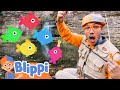Blippi Catches Rainbow Color Fish Blippi Learn Colors And Science