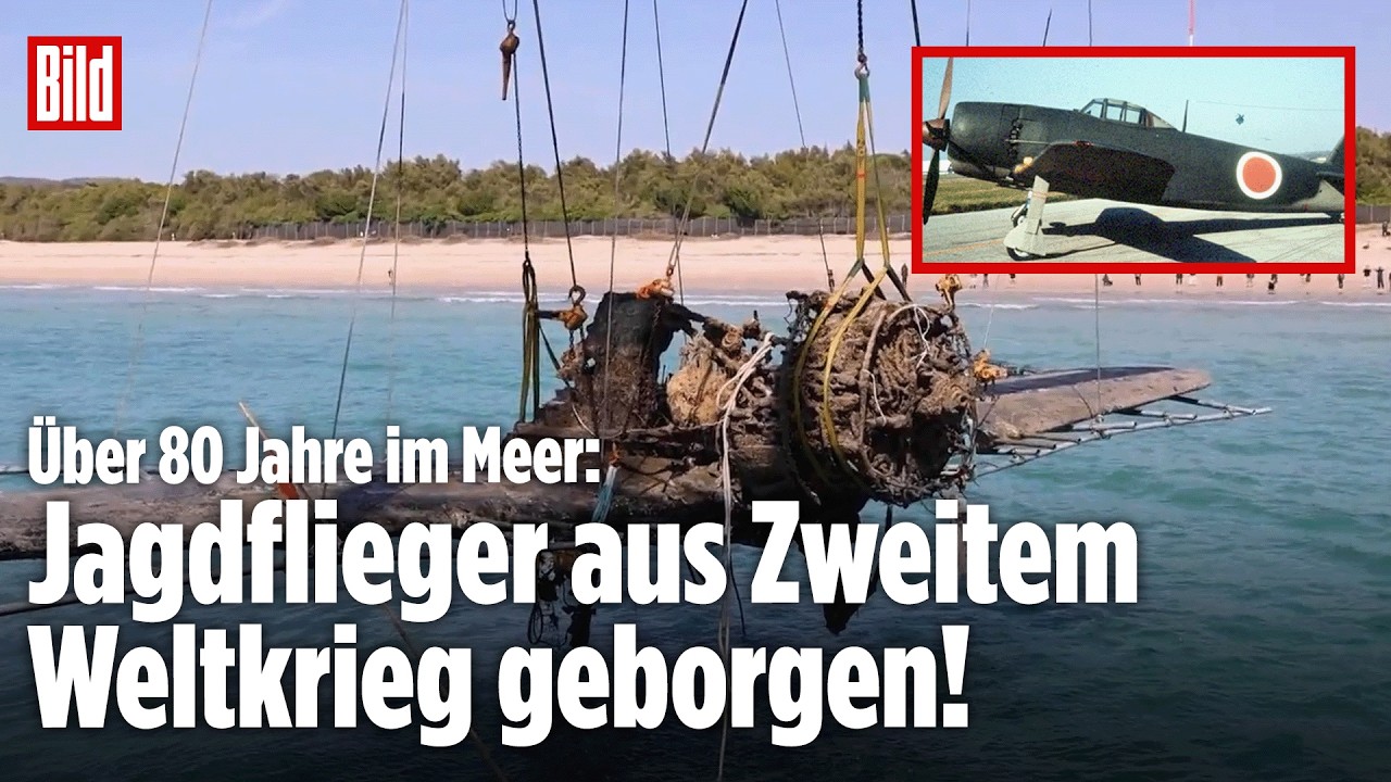Japan: Flieger-Legende aus dem Zweiten Weltkrieg taucht nach 80 Jahren wieder auf!