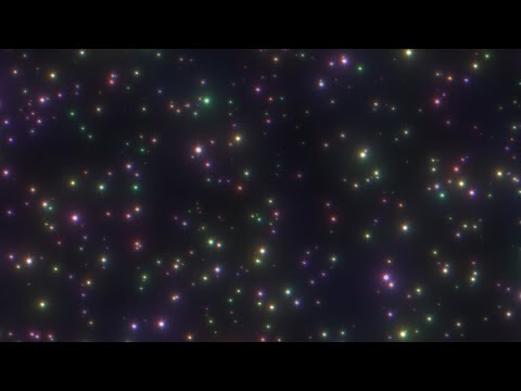 Beautiful Rainbow Glow Particle Star Vortex Spiral Spins in Space 4K 60fps Wallpaper Background