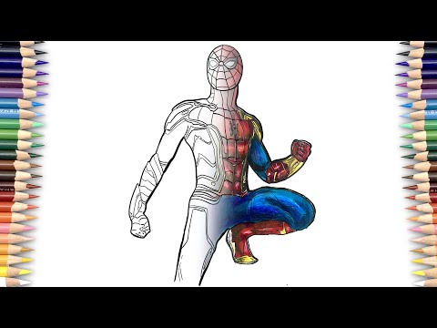 SUPER Awesome SPIDERMAN Coloring Page | Spider-Man Coloring Page [NCS]