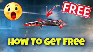 how to get *FREE* folding knife in codm S4 | codm redeem code 2024 | free folding knife skin codm 😍