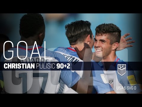 MNT vs. Saint Vincent and the Grenadines: Christian Pulisic Second Goal - Sept. 2, 2016