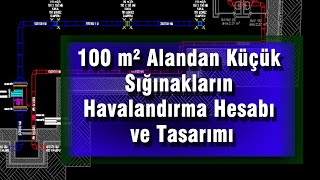 100 m² Alandan Küçük Sığınakların Havalandırma Hesabı ve Tasarımı -(Dö