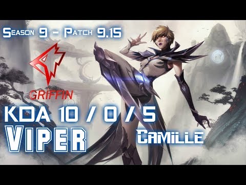 GRF Viper CAMILLE vs AATROX Jungle - Patch 9.15 KR Ranked