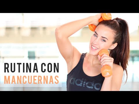 Rutina de ejercicios con mancuernas