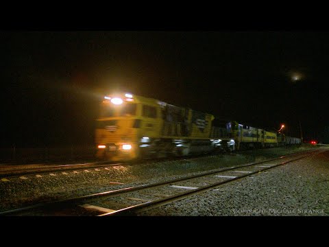 5SK1 SSR Grain Train With 72 Hoppers & 4 Locomotives - PoathTV Australian Trains & Railways