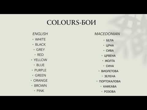 Learn Macedonian Lesson 2