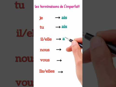 les terminaisons de l'imparfait #français #conjugaison #conjugaisonfrançais