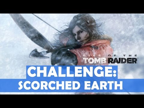 Rise of the Tomb Raider - Scorched Earth Challenge Walkthrough (4 Fuel Tanks Destroyed)