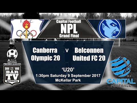 2017 Capital Football NPL - Under 20's Grand Final - Canberra Olympic - Belconnen United