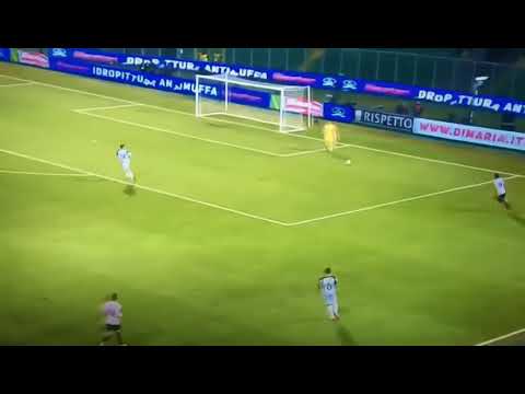 Ridiculous own goal by Ascoli goalkeeper Filippo Peruschini against Palermo 😱😱😳😳