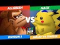 SSC 2019 SSB64 Allgreen Donkey Kong Vs Hack Pikachu Smash 64 Tournament Division 3