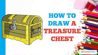 How to Draw a Treasure Chest in a Few Easy Steps: Drawing Tutorial for Beginner Artists
