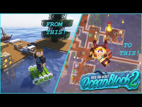 FTB OceanBlock 2 - Start To Finish - Full Series!