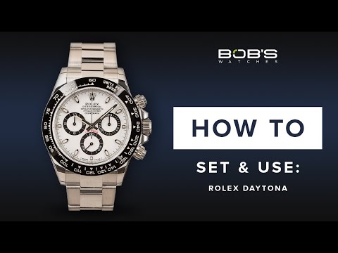How To Use Your Rolex Daytona - Set & Change Time, Chronograph | Bob's Watches