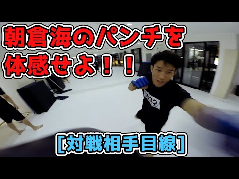 朝倉海と擬似スパーリングする動画